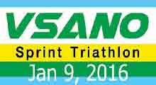 VSANO Sprint Triathlon 9 Jan 16